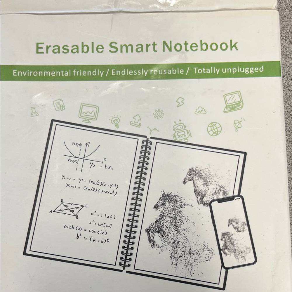 NWT Erasable Notebook - Green Technology - Picture 8 of 8